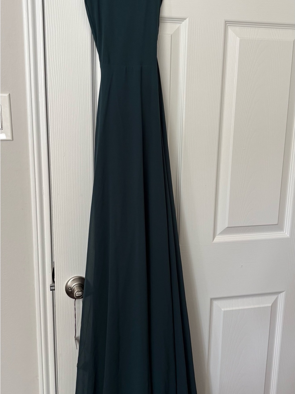 Lulu's Mythical Kind of Love Deep Green Backless Halter Maxi Dress Size Small - Picture 6 of 7